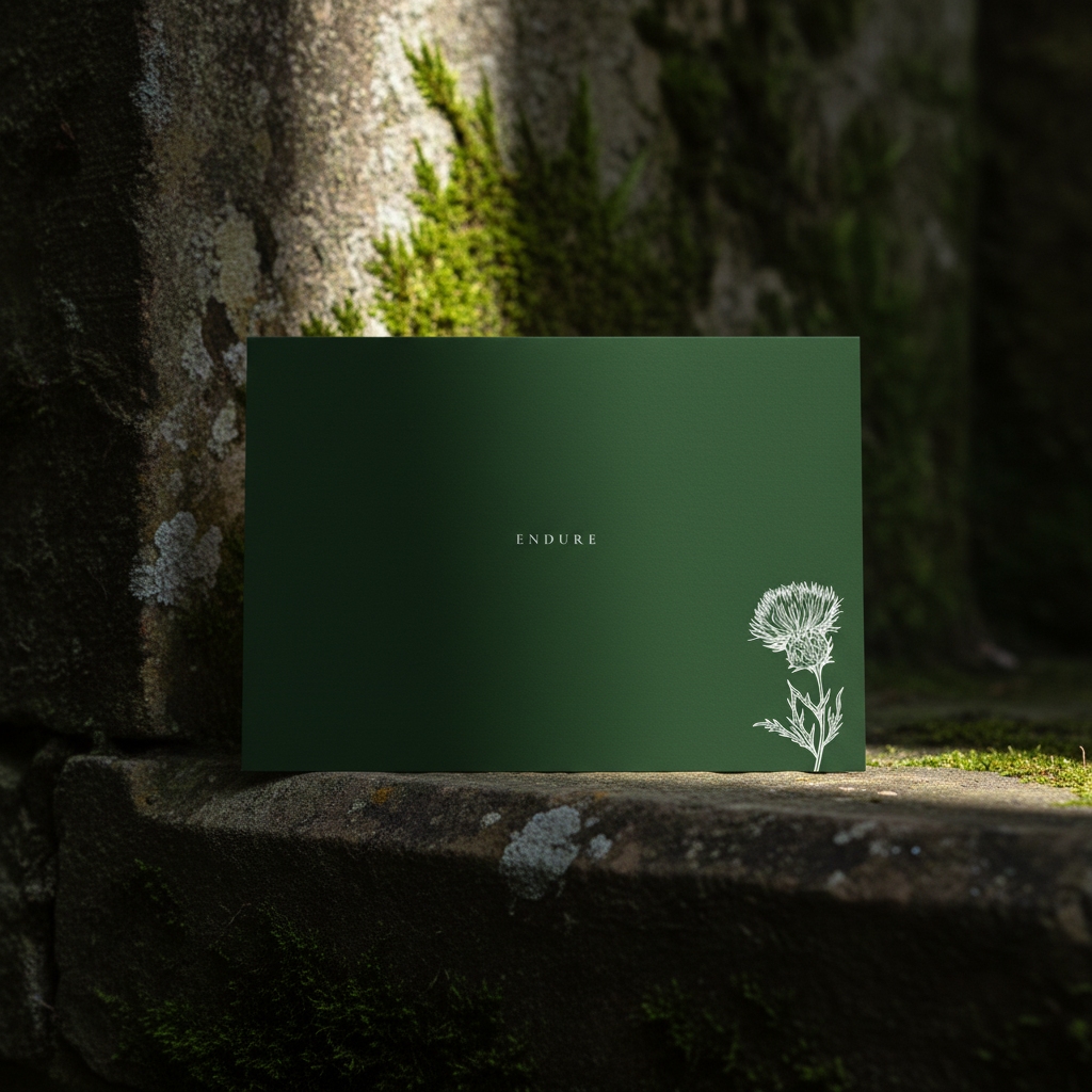 ENDURE | Bible Verse Greetings Card | Mark 13:13