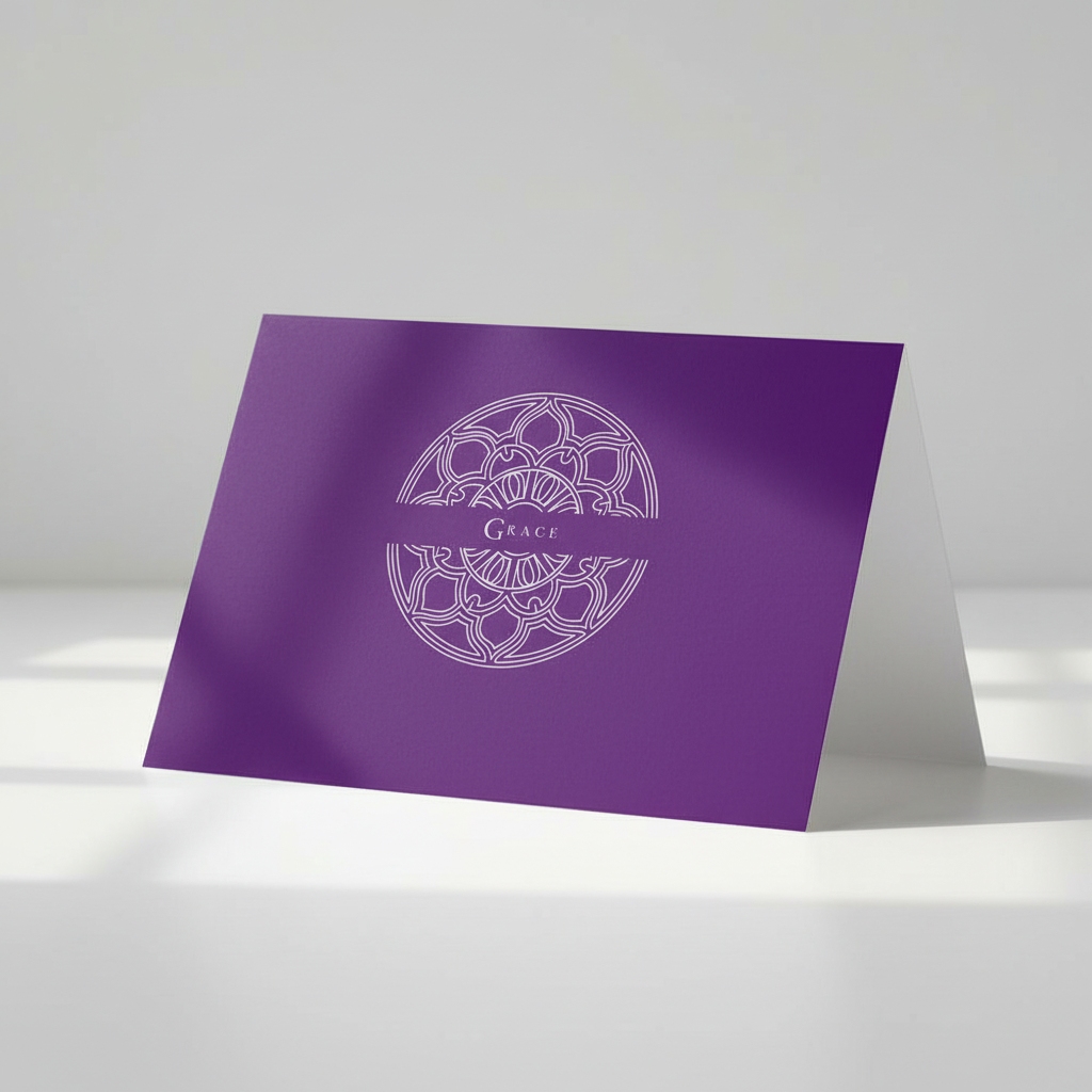 GRACE | Purple Liturgical Greetings Card | James 4:6