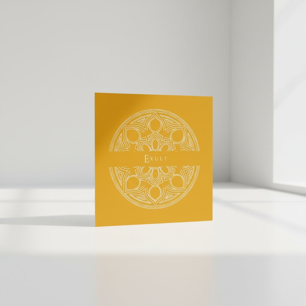 EXULT Gothic Art Card | Aureole Gold (148mm Square)