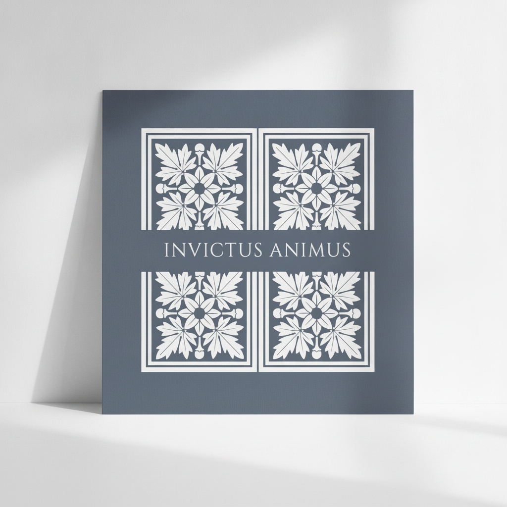 INVICTUS ANIMUS Luxury Roman Art Card