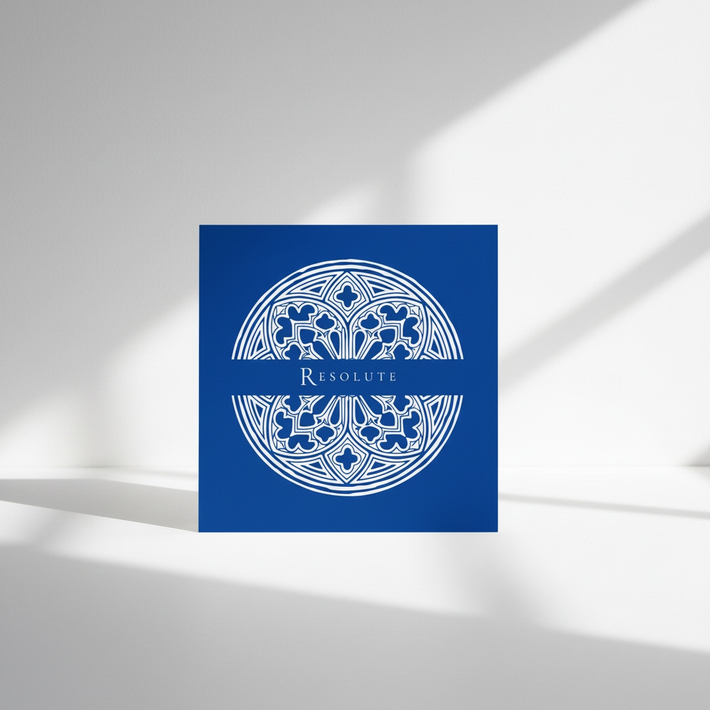 RESOLUTE Gothic Art Card | Cathedral Cobalt