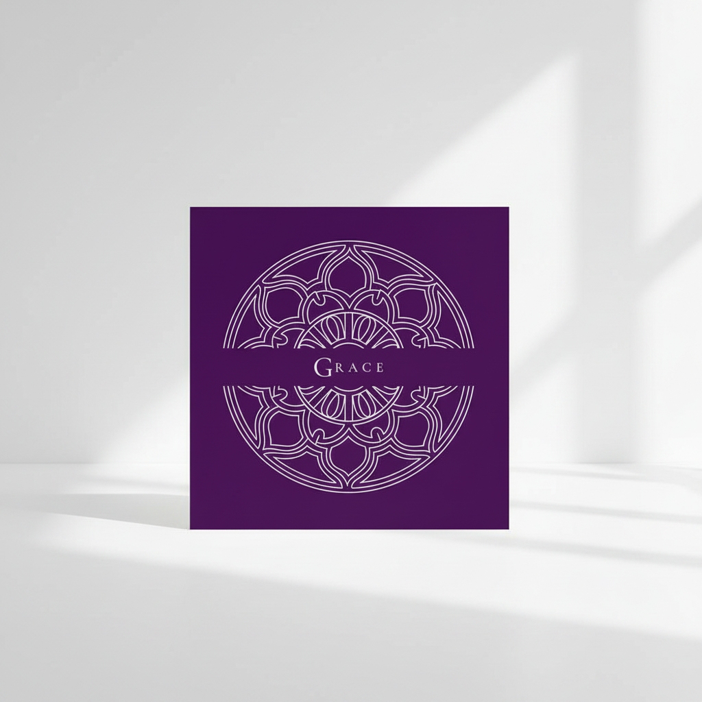 GRACE Gothic Art Card | Episcopal Purple