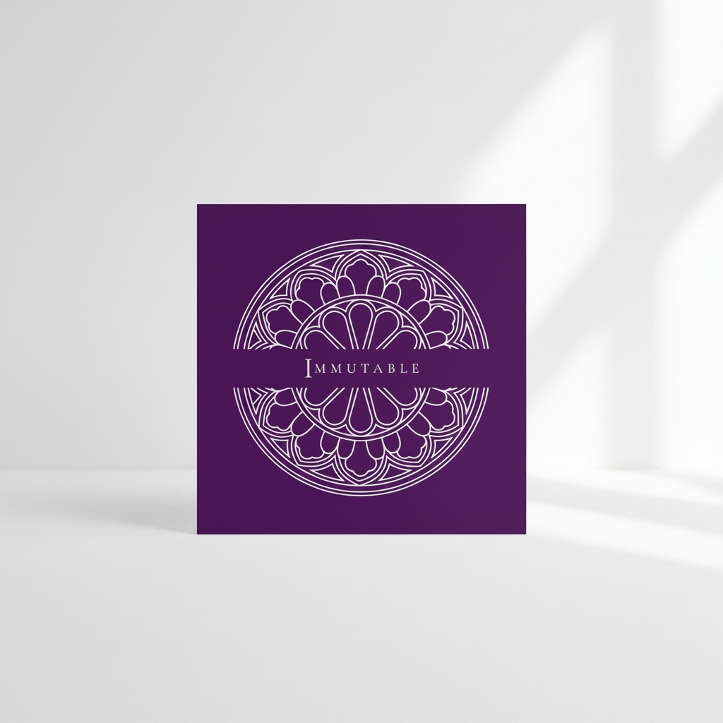 IMMUTABLE Gothic Art Card | Episcopal Purple