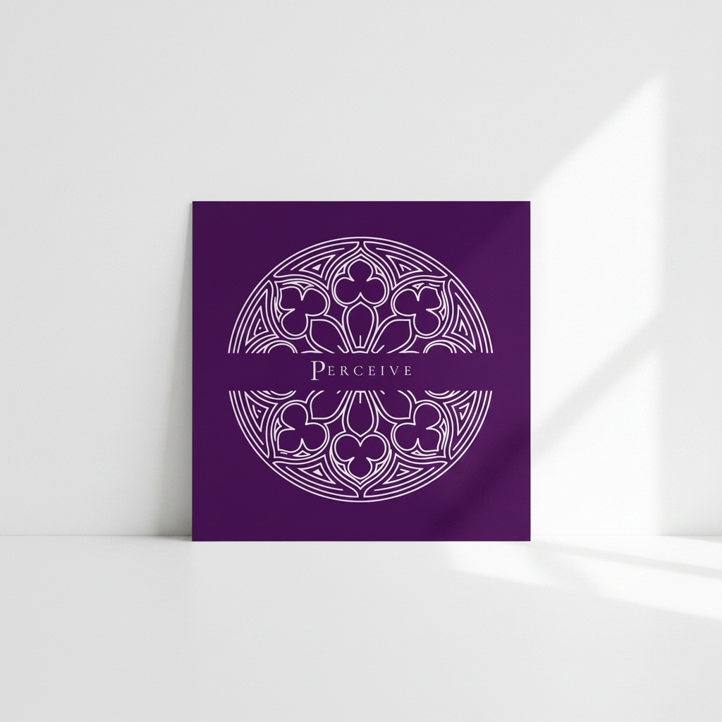 PERCEIVE Gothic Art Card | Episcopal Purple