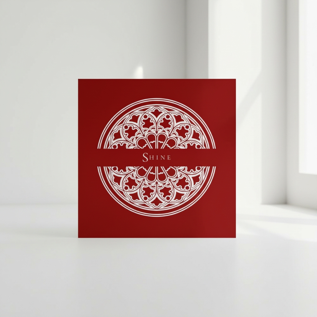 SHINE Gothic Art Card | Cardinal Red